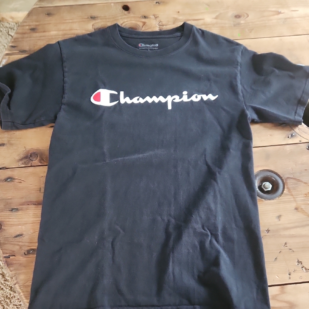 Champion Navy Tee with Iconic Logo